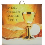 OBRAZEK KAFELEK - W DNIU PIERWSZEJ KOMUNII ŚWIĘTEJ